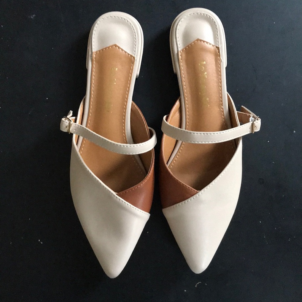NBW Duo-tone Tan Mules